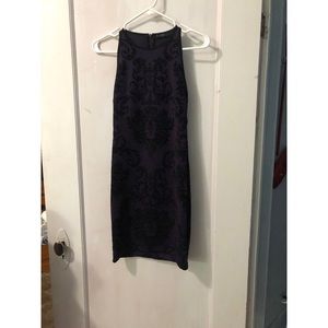 Black and Purple Dress